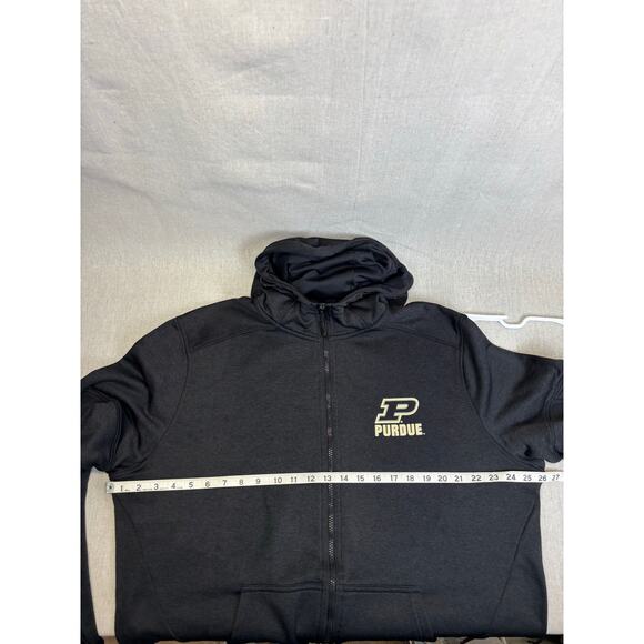 Purdue Boilermakers Mens XL Champion brand Dark Gray full zip hooded sweatshirt - Picture 8 of 8